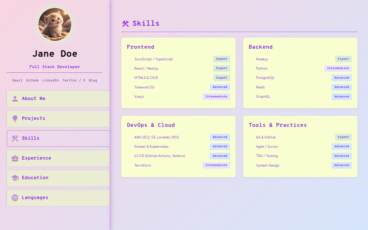 Pastel theme screenshot