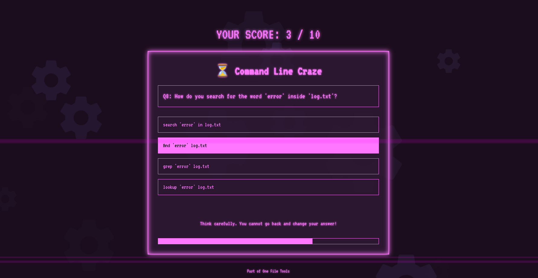 Command Line Craze