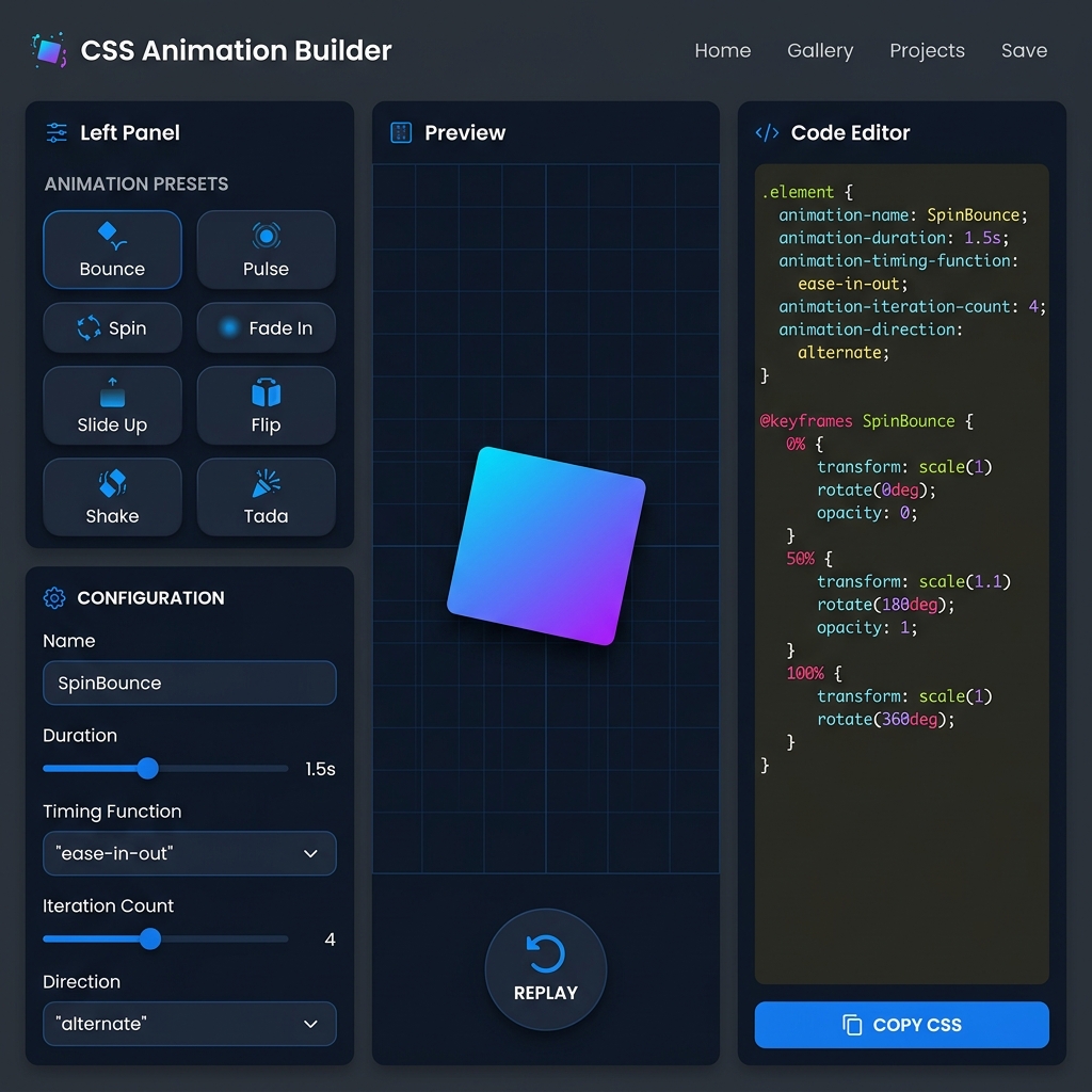 CSS Animation Builder